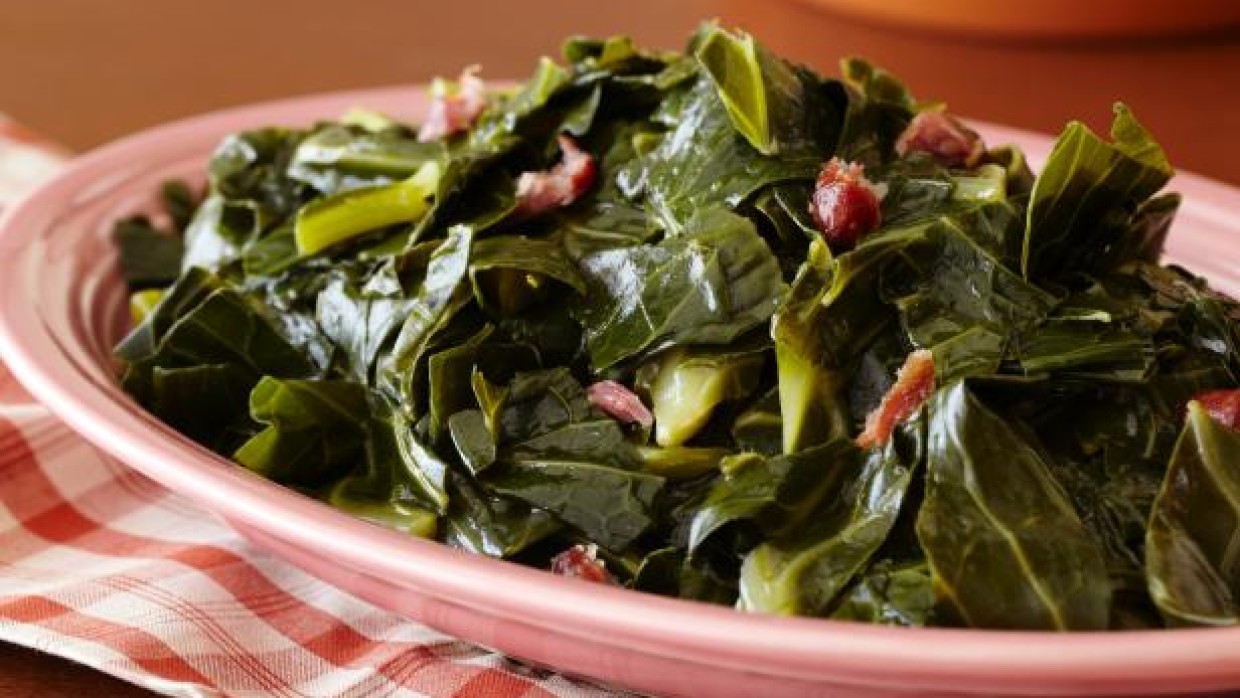 Mustard Greens with Onions, Tomatoes and Chiles